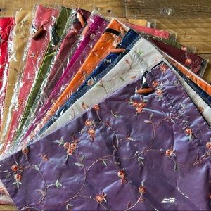 Lot of 10 Satin Drawstring Gift Bags